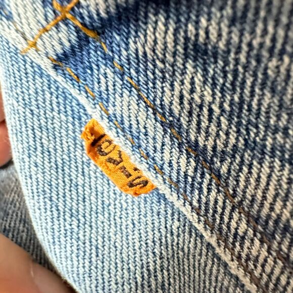 Vintage Levis Men’s 32x28 Orange Tab Medium Wash Denim Blue Jeans GUC - Picture 4 of 16